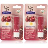 Golden Rose Lip Balm Dudak Bakım Kremi Pomegranate SPF 15 No:08 2li paket