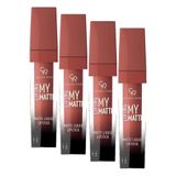Golden Rose Liping My Matte Likit Ruj No: 16 - Suya Dayanıklı Ultra Mat Ruj (4 paketi)