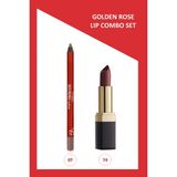 Golden Rose Lipstick No:74 Ruj & Defining Lip Liner No:07 Dudak Kalemi Seti