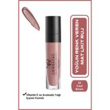 Golden Rose Longstay Liquid Matte Lipstick 23 Cool Brown, Avokado Yağı ve E Vitamini İçeren Kalıcı Likit Mat Ruj, 5,5 ml