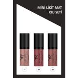 Golden Rose Longstay Liquid Matte Lipstick Mini Ruj 3'lü Set No:20-22-11