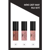 Golden Rose Longstay Liquid Matte Lipstick Mini Ruj 3'lü Set No:27-01-13