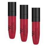 Golden Rose Longstay Liquid Matte Lipstick No: 30 - Bulaşmayan Kalıcı Likit Mat Ruj (3 paketi)