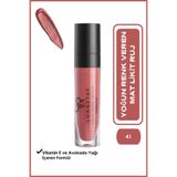 Golden Rose Longstay Liquid Matte Lipstick No: 41, Turuncu, Bulaşmayan Kalıcı Likit Mat Ruj