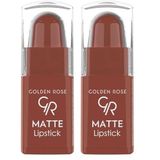 Golden Rose Matte Lipstick (Mini) No:16 - Ruj 2li paket