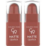 Golden Rose Matte Lipstick (Mini) No:31 - Ruj 2li paket