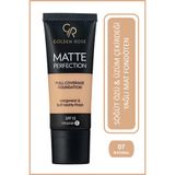 Golden Rose Matte Perfection Foundation Natural 07 Söğüt Özü & Üzüm Çekirdeği Yağlı Mat Fondöten 35 ml