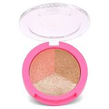Golden Rose Miss Beauty Glow Baked Trio - 3’lü Allık, Bronzer ve Aydınlatıcı Paleti