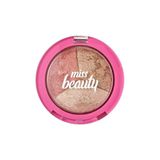 Golden Rose Miss Beauty Glow Baked Trio, Aydınlatıcı, Allık, Bronzlaştırıcı Palet