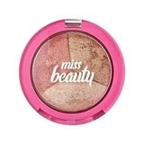 Golden Rose Miss Beauty Glow Baked Trio - Glow Baked Trio - Fırınlanmış Allık Bronzlaştırıcı Aydınla