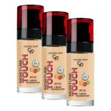 Golden Rose Moisture Touch Foundation No: 109 - Hyaluronik Asitli Nemlendirici Fondöten SPF 20-30 ml (3 paketi)