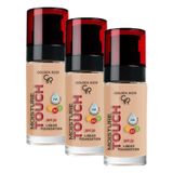 Golden Rose Moisture Touch Foundation No: 112 - Hyaluronik Asitli Nemlendirici Fondöten SPF 20-30 ml (3 paketi)