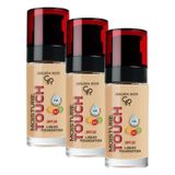 Golden Rose Moisture Touch Foundation No: 113 - Hyaluronik Asitli Nemlendirici Fondöten SPF 20-30 ml (3 paketi)