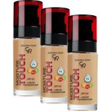 Golden Rose Moisture Touch Foundation No: 116 - Hyaluronik Asitli Nemlendirici Fondöten SPF 20-30 ml (3 paketi)