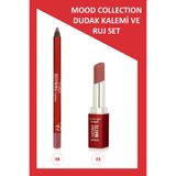 Golden Rose Mood Defining Dudak Kalemi No:08 & Satiny Matte Ruj No:03 İkili Set