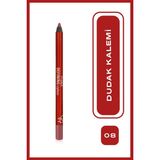 Golden Rose Mood Defining Lipliner No: 08 Burgundy - Pürüzsüz Sürüm Yoğun Pigmentli Dudak Kalemi