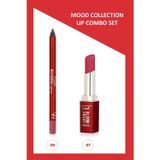 Golden Rose Mood Lip Combo Set - Defining Dudak Kalemi No:09 - Satiny Matte Ruj No:07