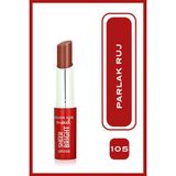 Golden Rose Mood Sheer Bright Lipstick No: 105 Hazelnut - Parlak ve Nemlendirici Ruj - Kahverengi