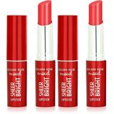 Golden Rose Mood Sheer Bright Lipstick No:103 Coral Red - Parlak Ruj (2 paketi)