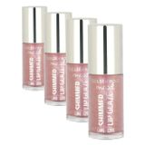 Golden Rose Mood Shimmer Lip Glaze Lipgloss No:251 Bubble Pink - Renkli Dudak Parlatıcısı (4 paketi)