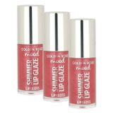 Golden Rose Mood Shimmer Lip Glaze Lipgloss No:252 Peach Fizz - Renkli Dudak Parlatıcısı (3 paketi)