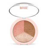 Golden Rose Nude Look Baked Trio Face Powder Pudra