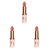 Golden Rose Nude Look Perfect Matte Lips Ruj No:02 Peachy Nude (3 paketi)