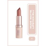 Golden Rose Nude Look Perfect Matte Lipstick No: 01 Coral Nude - Nemlendirici Mat Ruj