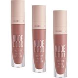 Golden Rose Nude Look Velvety Matte Lipcolor Likit No:02 Peachy Nude (3 paketi)