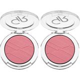 Golden Rose Powder Blush No: 15 Pink Kiss - Mat ve Kalıcı Toz Allık 7 g (2 paketi)