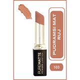 Golden Rose Pure Matte Powder Lipstick No: 103 - Pudralı Mat Ruj - 8691190533533