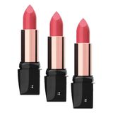 Golden Rose Satin Lipstick No: 08 - Satensi Bitişli Nemlendirici Etkili Ruj (3 paketi)
