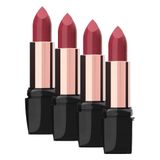 Golden Rose Satin Lipstick No: 26 - Satensi Bitişli Nemlendirici Etkili Ruj (4 paketi)