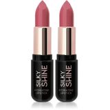 GOLDEN ROSE Silky Shine Hydrating Lipstick - Nemlendirici Ruj No:209 (2 paketi)