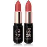 GOLDEN ROSE Silky Shine Hydrating Lipstick - Nemlendirici Ruj No:217 (2 paketi)