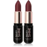 GOLDEN ROSE Silky Shine Hydrating Lipstick - Nemlendirici Ruj No:224 (2 paketi)