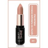Golden Rose Silky Shine Hydrating Lipstick No:201 - Seramid ve Jojoba Yağlı Nemlendirici Ruj