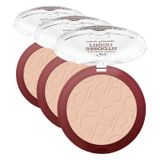 Golden Rose Smooth Finish Face Powder No: 208 - İpeksi Dokulu Sabitleyici Pudra (3 paketi)