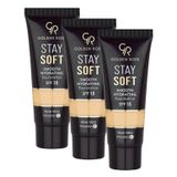 Golden Rose Stay Soft Smooth Hydrating Foundation No:203 - Nemlendirici Fondöten (3 paketi)