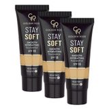 Golden Rose Stay Soft Smooth Hydrating Foundation No:209 - Nemlendirici Fondöten (3 paketi)
