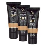 Golden Rose Stay Soft Smooth Hydrating Foundation No:215 - Nemlendirici Fondöten (3 paketi)