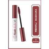 Golden Rose Suya Dayanıklı Förmüllü, Hacim Veren Flash Lash Renkli Maskara - 10 Burgundy