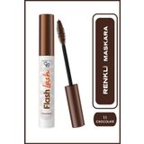 Golden Rose Suya Dayanıklı Förmüllü, Hacim Veren Flash Lash Renkli Maskara-11 Chocolate