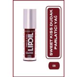 Golden Rose Sweet Kiss Lip Oil Gloss 08 Black Cherry Dudak Parlatıcısı