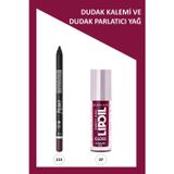 Golden Rose Sweet Kiss Meyveli Dudak Parlatıcısı No: 07 & Emily Dudak Kalemi No:215 Makyaj Seti