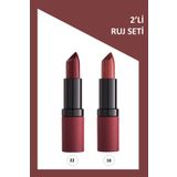 Golden Rose Velvet Matte Lipstick 2'li Ruj Seti - No: 22-16