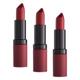 Golden Rose Velvet Matte Lipstick No: 25 - Yoğun Pigmentli Kadifemsi Mat Ruj (3 paketi)