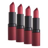 Golden Rose Velvet Matte Lipstick No:12 (4 paketi)