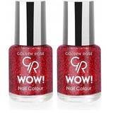 Golden Rose Wow Nail Color Glitter No:209 - Oje 2li paket