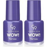 Golden Rose Wow Nail Color No:80 - Oje 2li paket